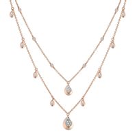 Halskette Buonocore Dame in Rosègold Diamante 0.40 Ct 1508C01DP - 1508C01DP